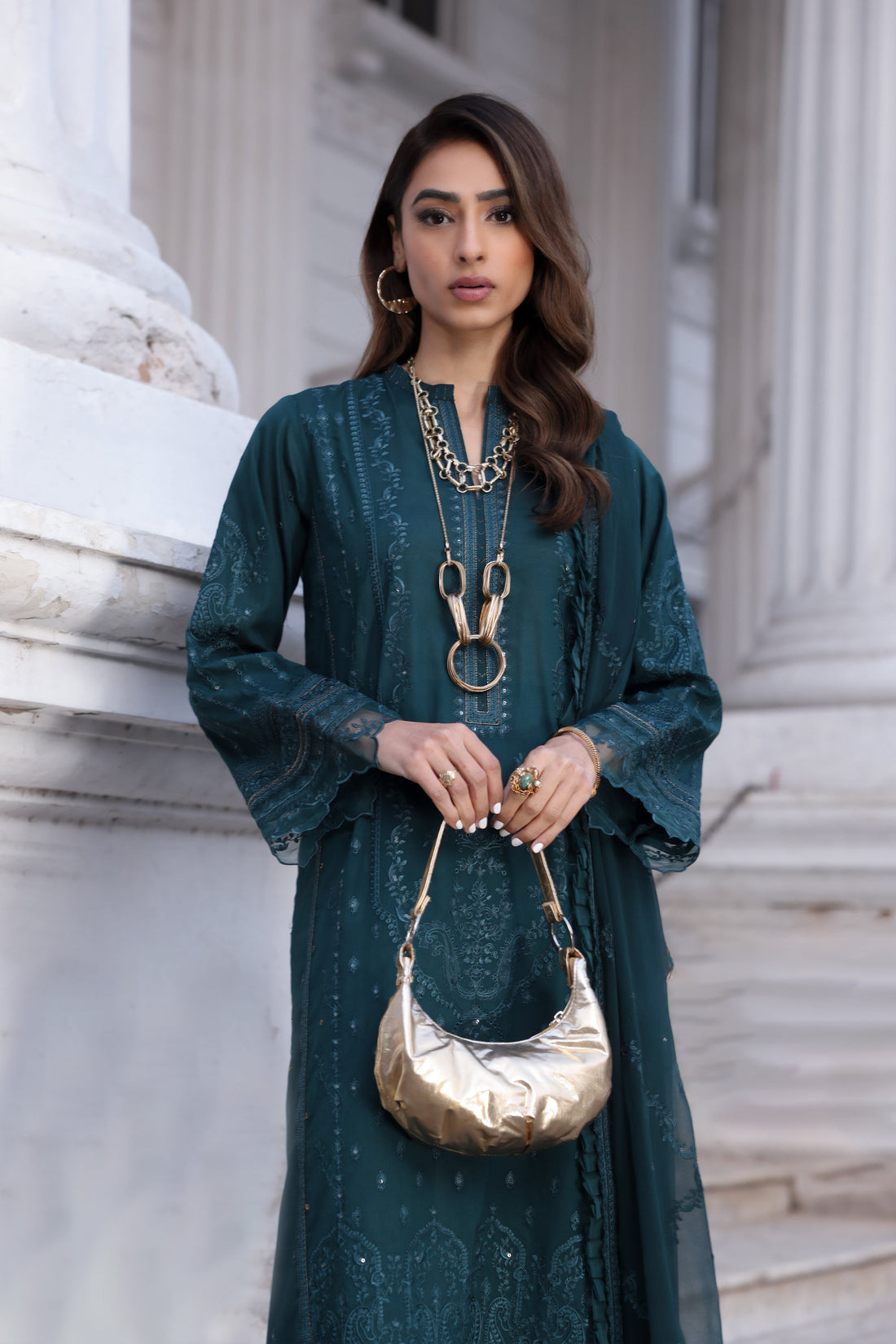 LSM | Spring Embroidered 24 | A-13 - House Of Hania