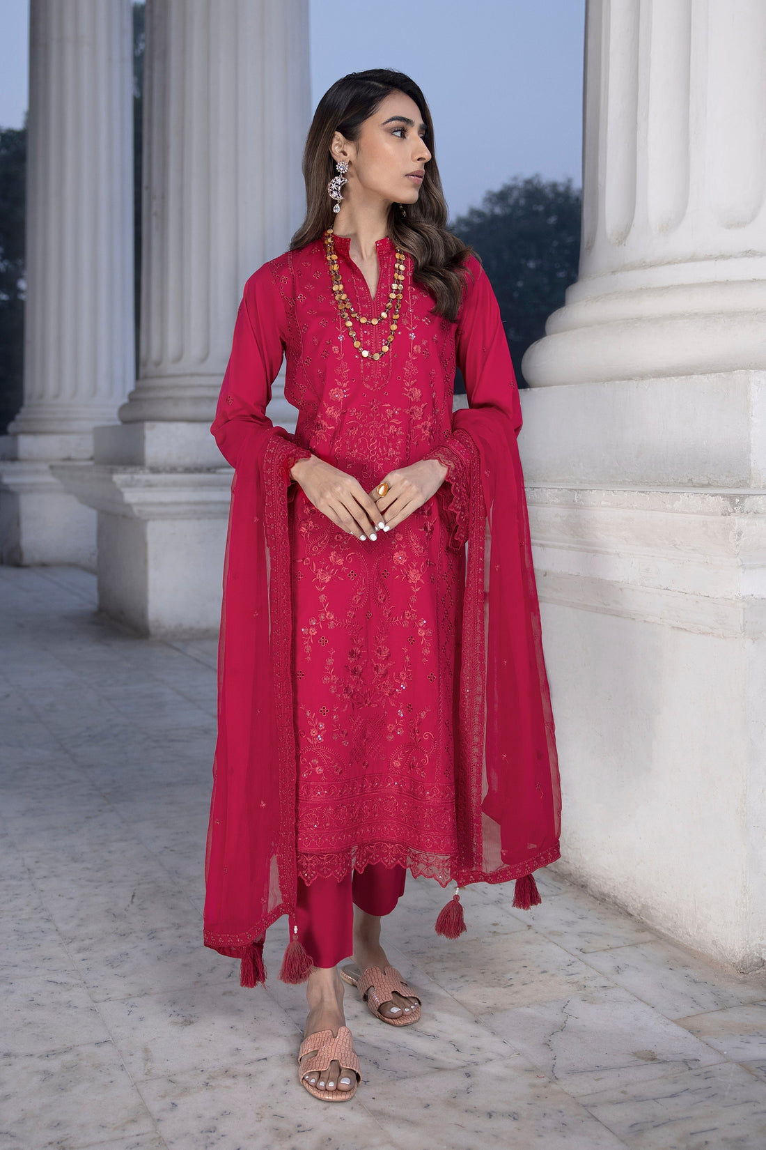 LSM | Spring Embroidered 24 | A-15 - House Of Hania