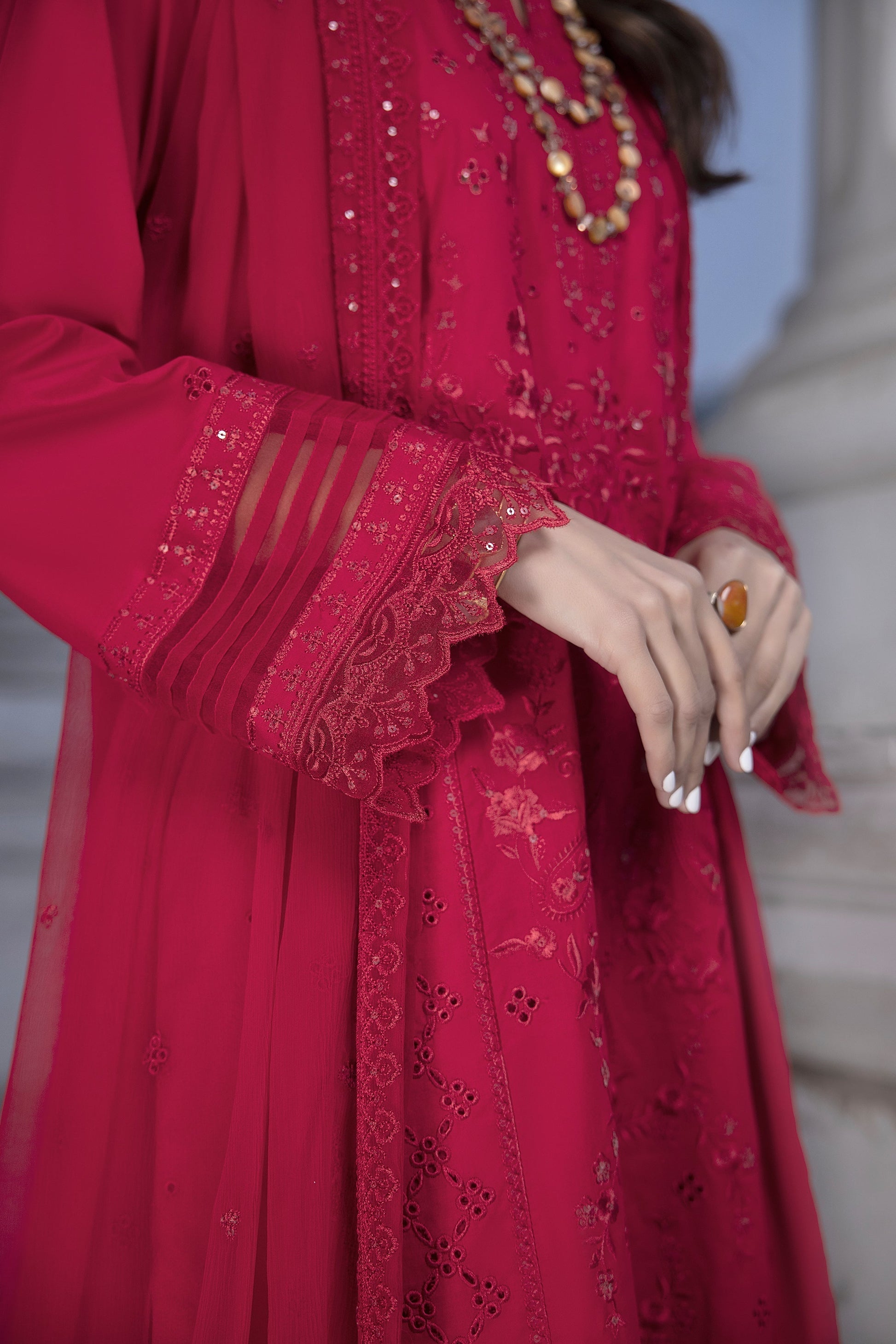LSM | Spring Embroidered 24 | A-15 - House Of Hania