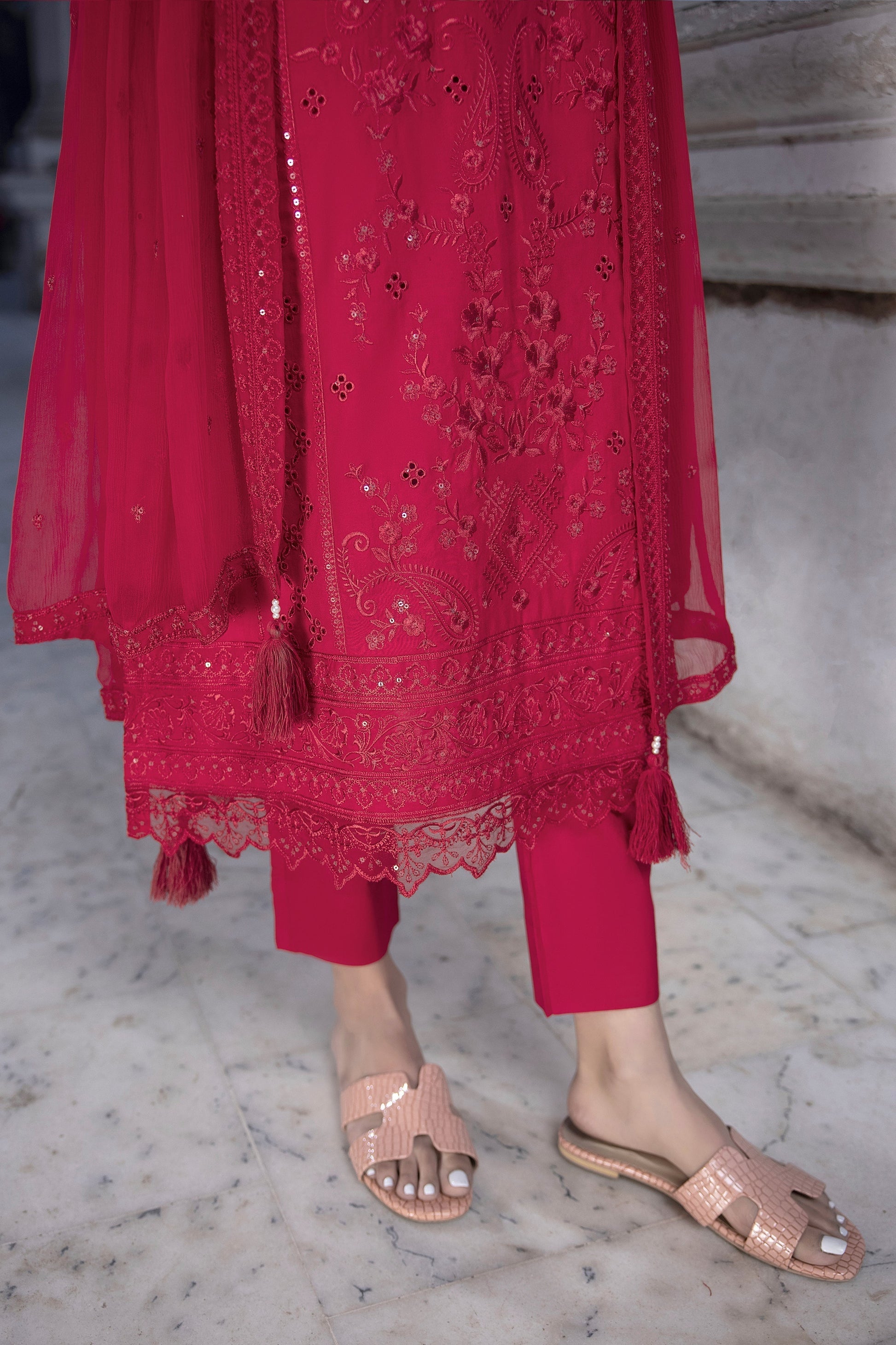 LSM | Spring Embroidered 24 | A-15 - House Of Hania