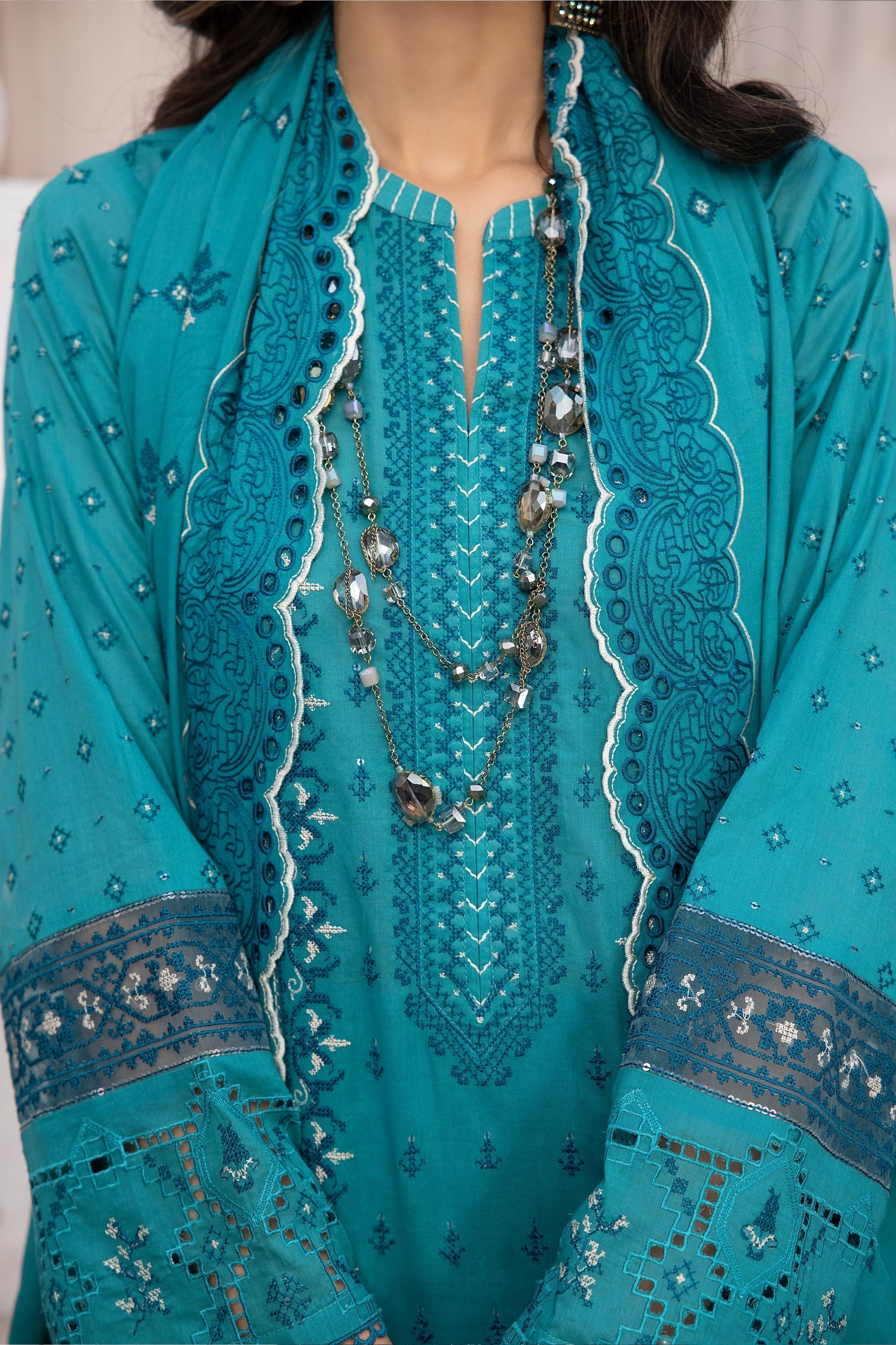 LSM | Spring Embroidered 24 | A-5 - House Of Hania