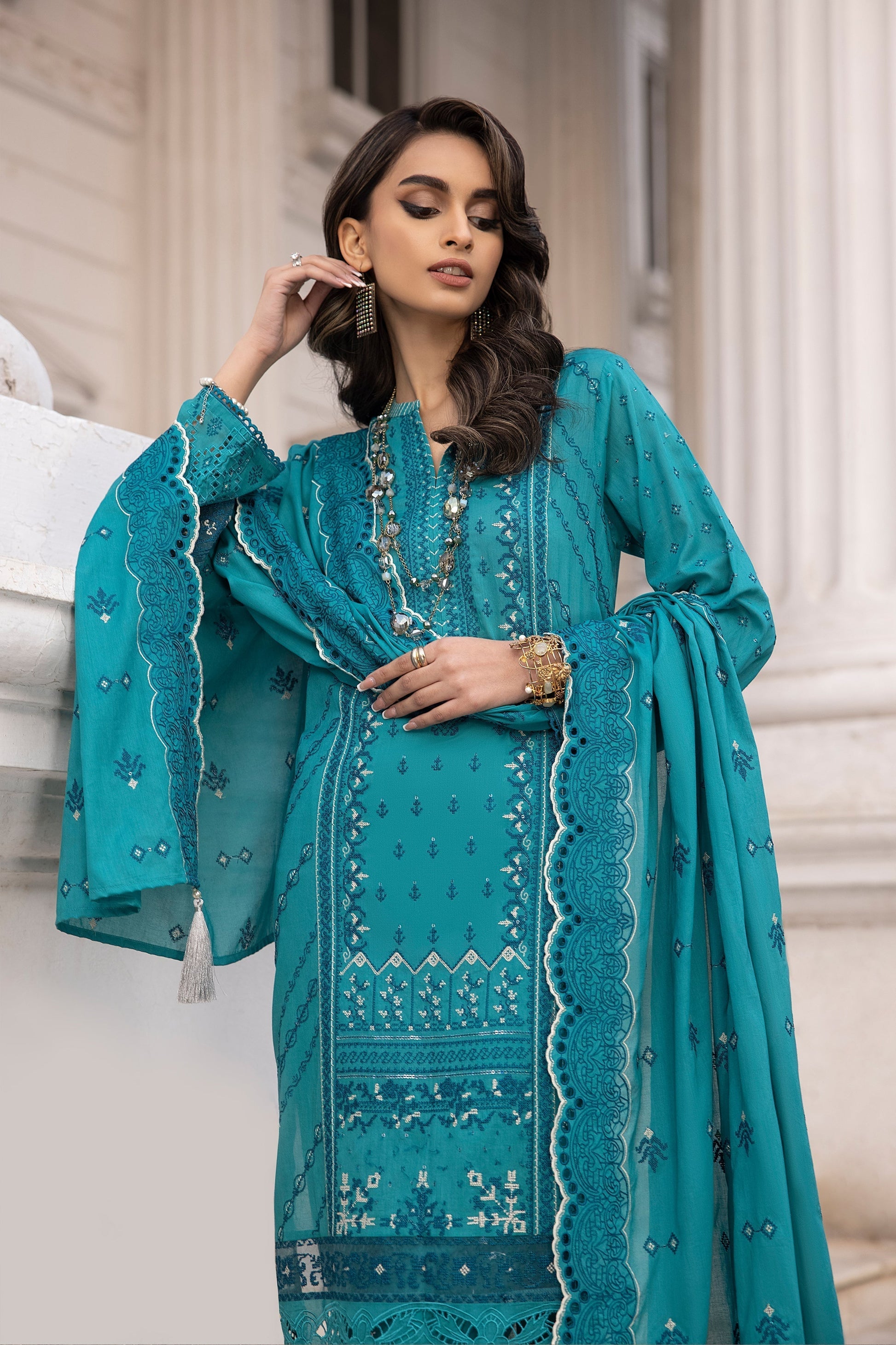 LSM | Spring Embroidered 24 | A-5 - House Of Hania