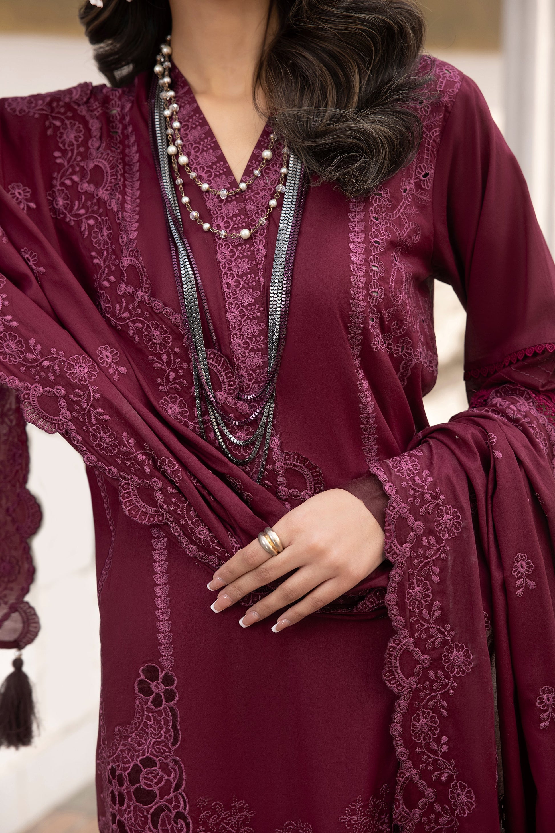 LSM | Spring Embroidered 24 | A-9 - House Of Hania