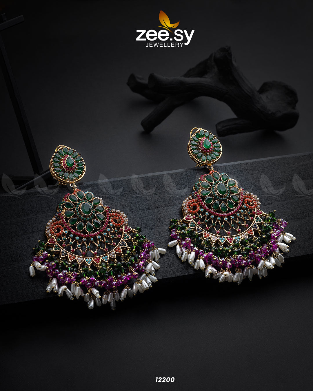 Lahza Naurattan Earrings - House Of Hania