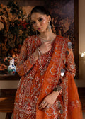 Lamhay by Maria Osama Khan Embroidered Organza 3Pc Suit - Gulnaar - House Of Hania