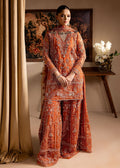 Lamhay by Maria Osama Khan Embroidered Organza 3Pc Suit - Gulnaar - House Of Hania