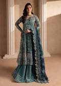 Lamhay by Maria Osama Khan Embroidered Organza 3Pc Suit - Sumbul - House Of Hania