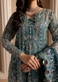 Lamhay by Maria Osama Khan Embroidered Organza 3Pc Suit - Sumbul - House Of Hania