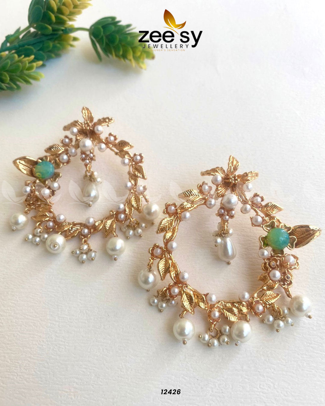 Leaf Earrings - House Of Hania