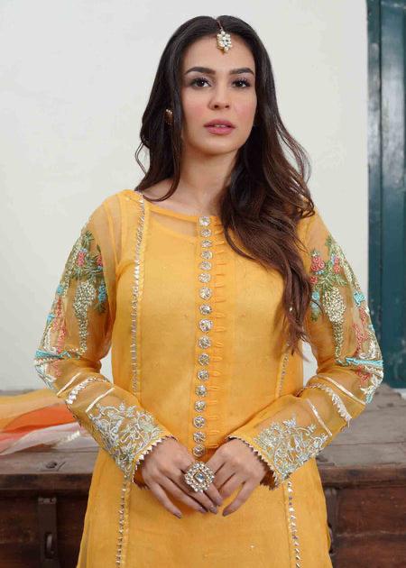Lotus Outfit - Saffron - House Of Hania
