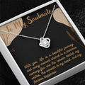 Love Knot Necklace for Valentines , Birthdays and Weddings with Beautiful Custom Message - House Of Hania