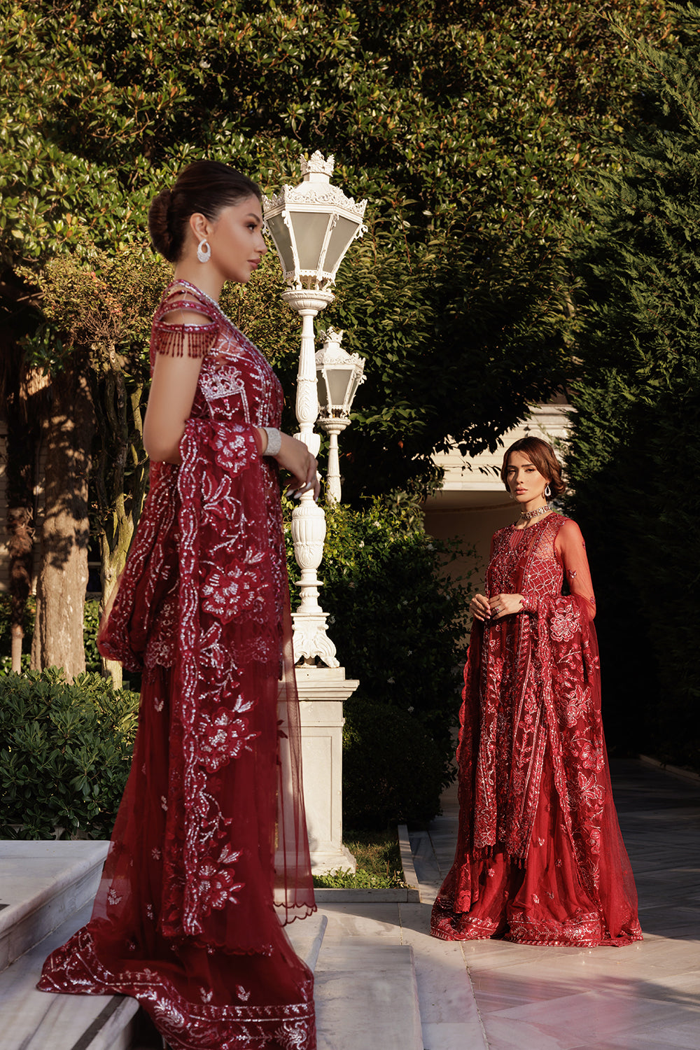 Lumiere By Saira Rizwan Embroidered Net 3Pc Suit SR-06 - House Of Hania