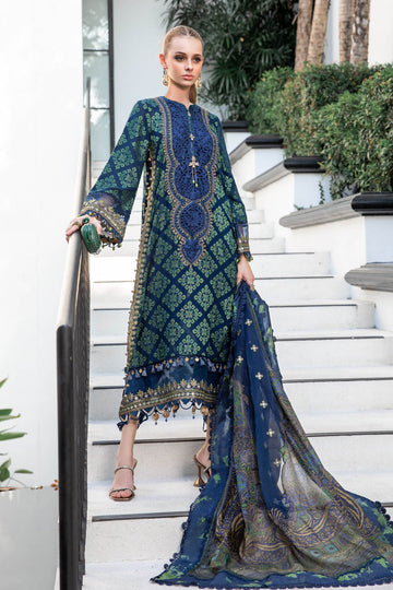 MARIA B EID COLLECTION EL-23-08-Blue - House Of Hania