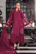 MARIA B EID COLLECTION UNSTITCHED EL-23-09-Magenta - House Of Hania