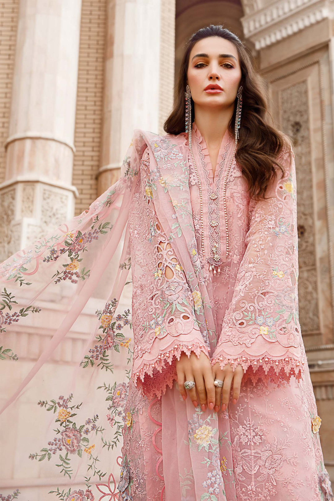 MARIA B EMBROIDED LAWN  D-2304-A - House Of Hania
