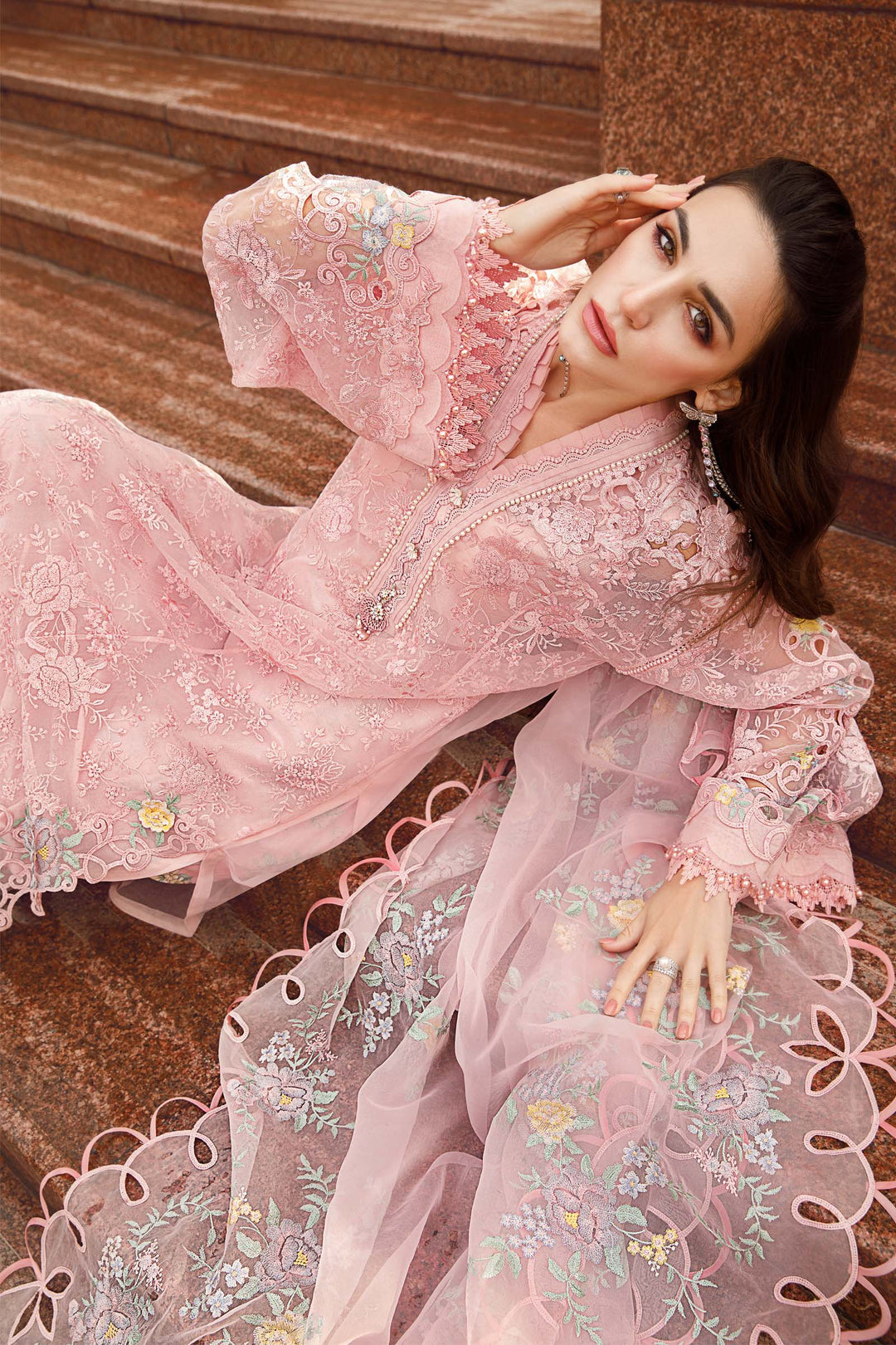 MARIA B EMBROIDED LAWN  D-2304-A - House Of Hania