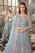 MARIA B-MBROIDERED | Ice Blue BD-2702 - House Of Hania
