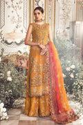 MARIA B-MBROIDERED | Mustard BD-2707 - House Of Hania