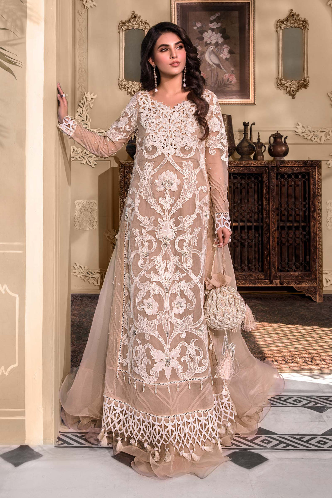 MARIA B Pink BD-2608 UNSTITCHED MBROIDERED - House Of Hania