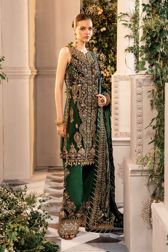 MARIA B__3 Piece Embroidered Organza Suit | BD-2904 - House Of Hania