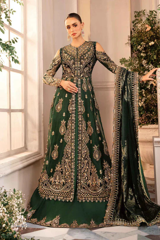 MARIA B__3 Piece Embroidered Organza Suit | BD-2904 - House Of Hania