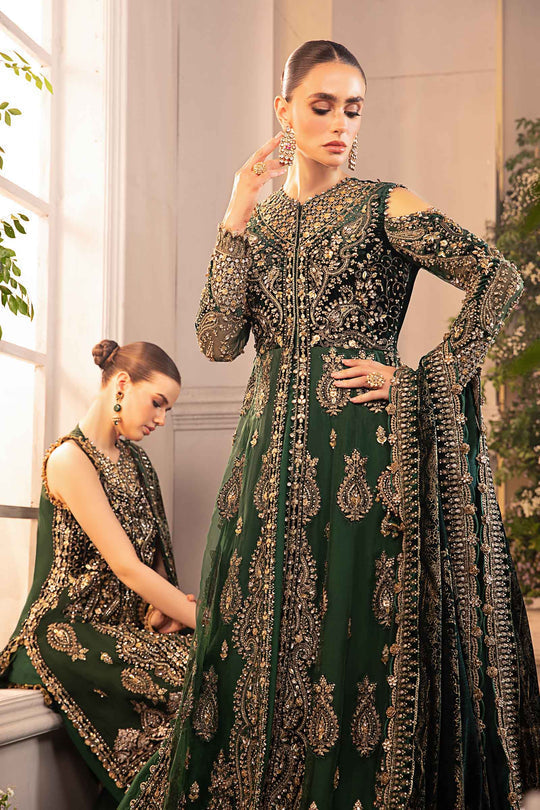 MARIA B__3 Piece Embroidered Organza Suit | BD-2904 - House Of Hania