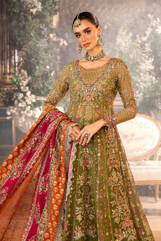 MARIA B__3 Piece Embroidered Organza Suit | BD-2906 - House Of Hania