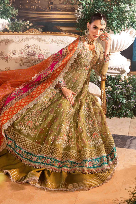 MARIA B__3 Piece Embroidered Organza Suit | BD-2906 - House Of Hania