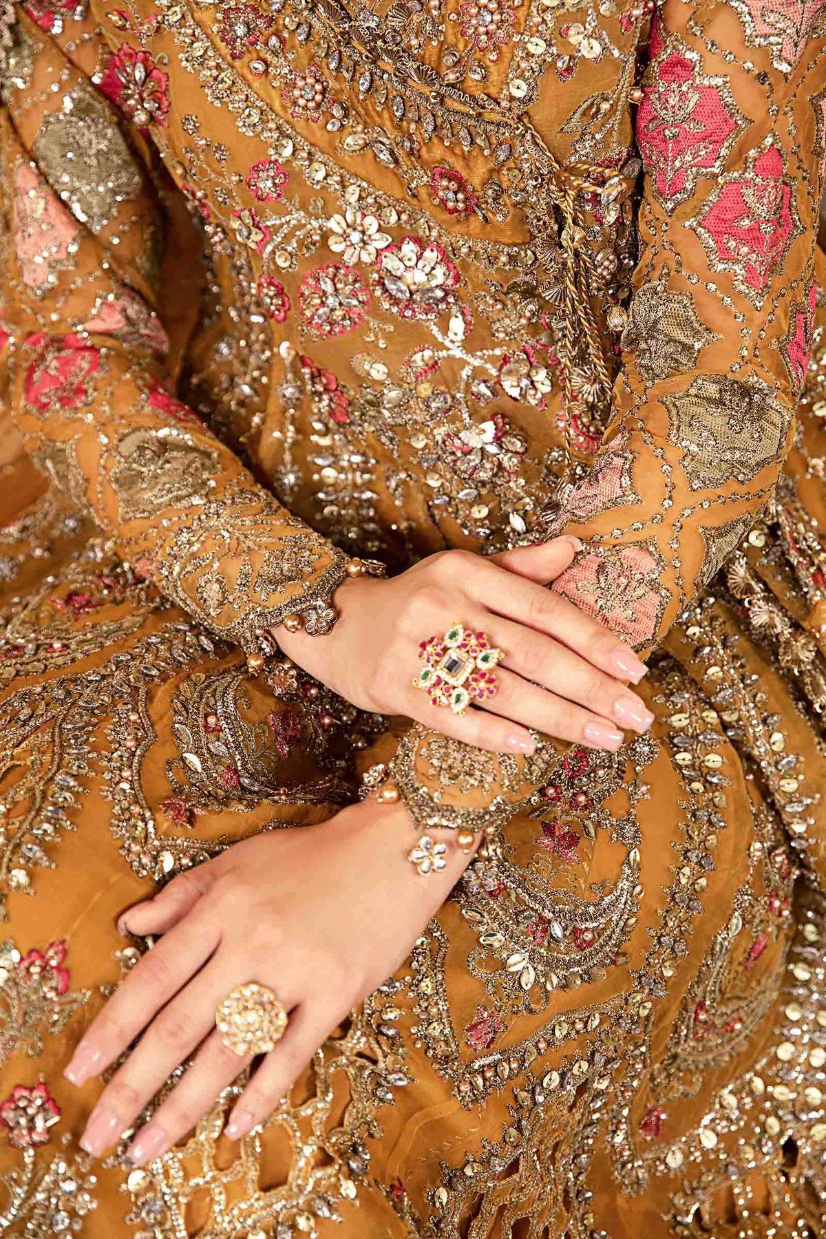 MARIA B__3 Piece Embroidered Organza Suit | BD-2907 - House Of Hania