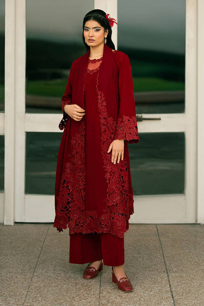 MNR | Chai Coffee Vol 5 - Eid Edit'26 | CHERRY RED WITH DUPATTA - House Of Hania