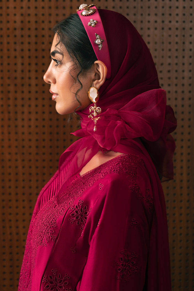 MNR | Chaye Coffee Luxury Pret | Garnet Glow - House Of Hania