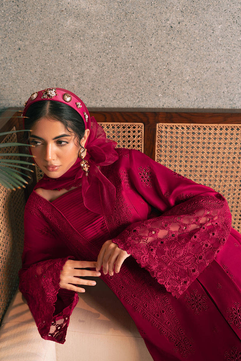 MNR | Chaye Coffee Luxury Pret | Garnet Glow - House Of Hania
