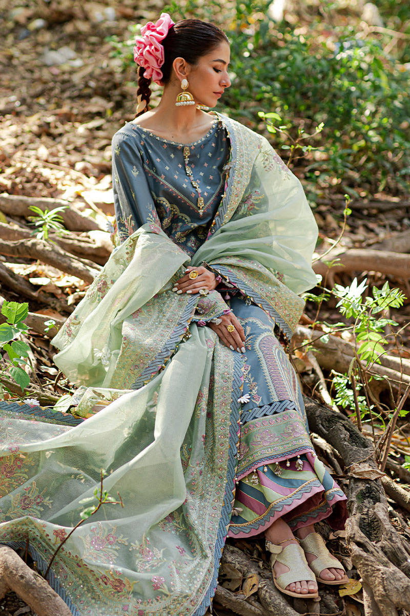 MNR Mohsin Naveed Ranjha Luxury lawn 2023 - House Of Hania