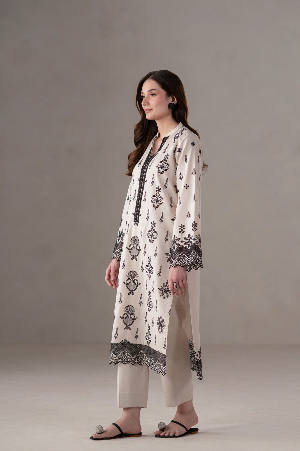 Akbar Aslam | Pret Lawn | Slate