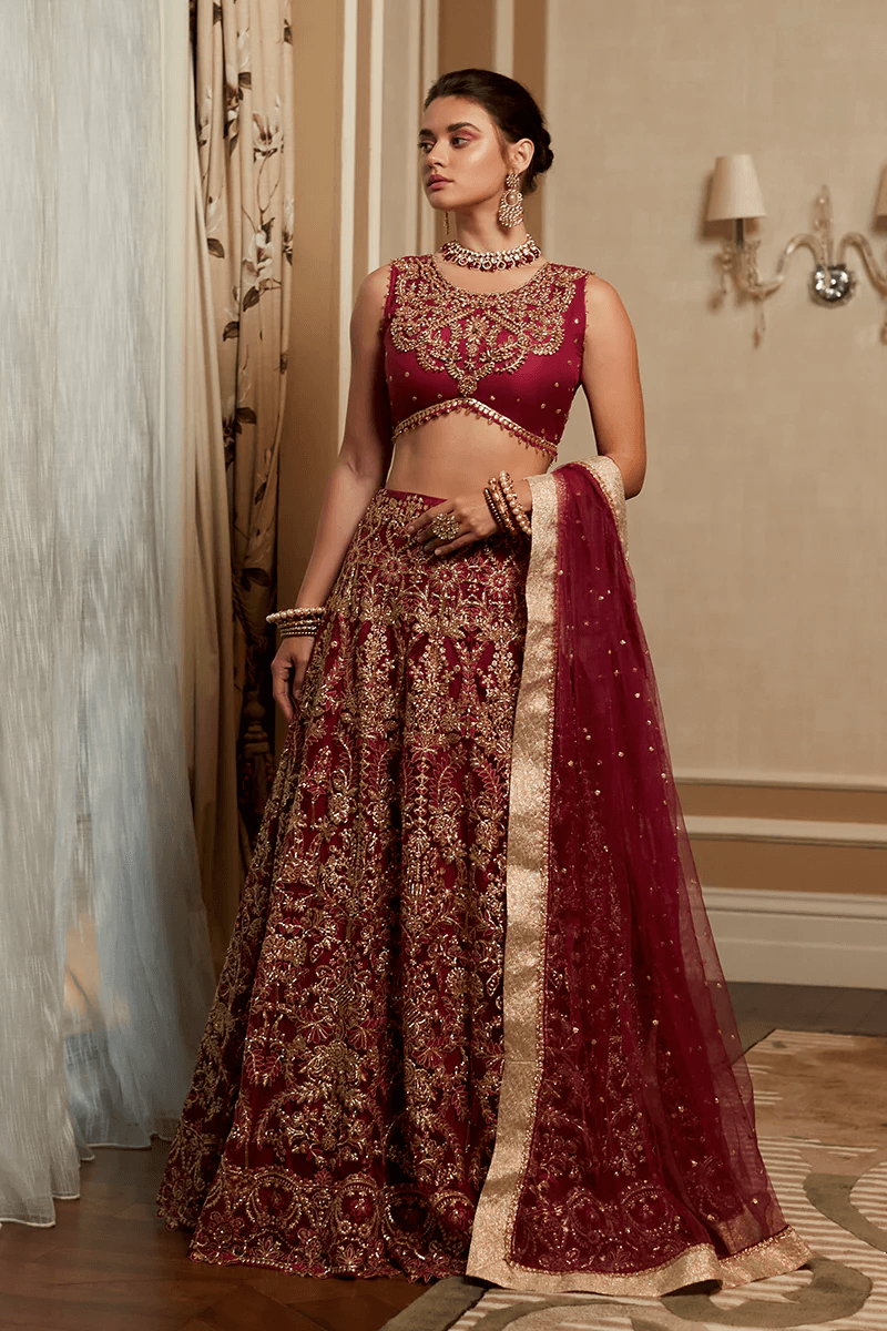 MUSHQ Amour Trousseau De Luxe Wedding Collection TDL23-06 RUBY - House Of Hania