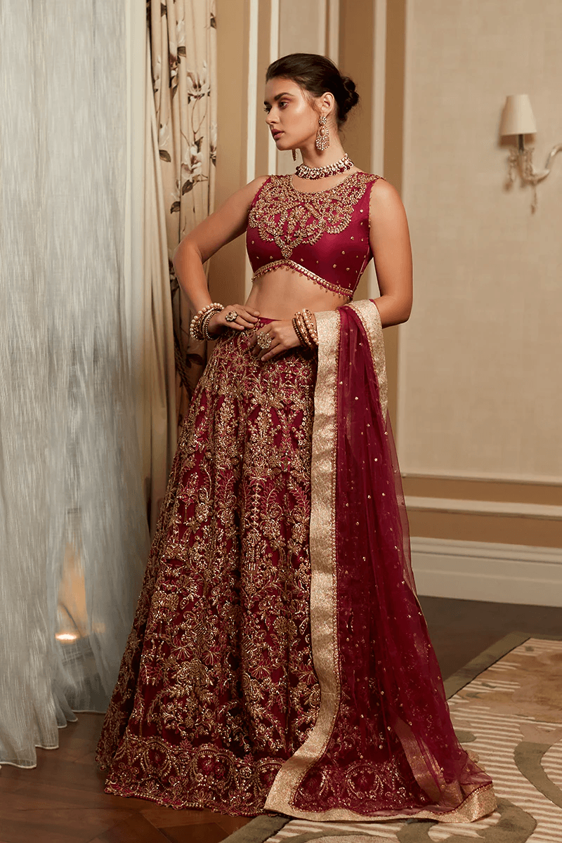 MUSHQ Amour Trousseau De Luxe Wedding Collection TDL23-06 RUBY - House Of Hania
