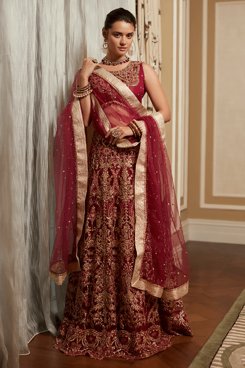 MUSHQ Amour Trousseau De Luxe Wedding Collection TDL23-06 RUBY - House Of Hania