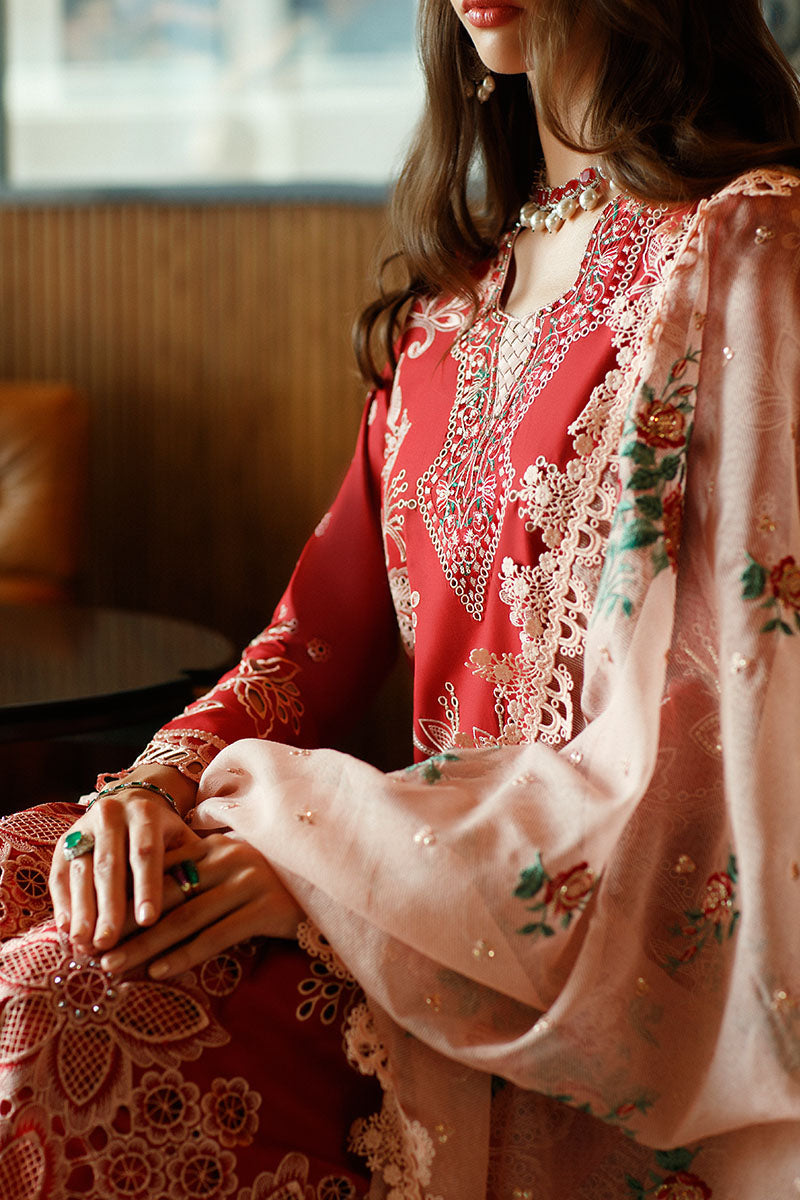 MUSHQ- SCARLET- ASTORIA FESTIVE LAWN '23 - House Of Hania