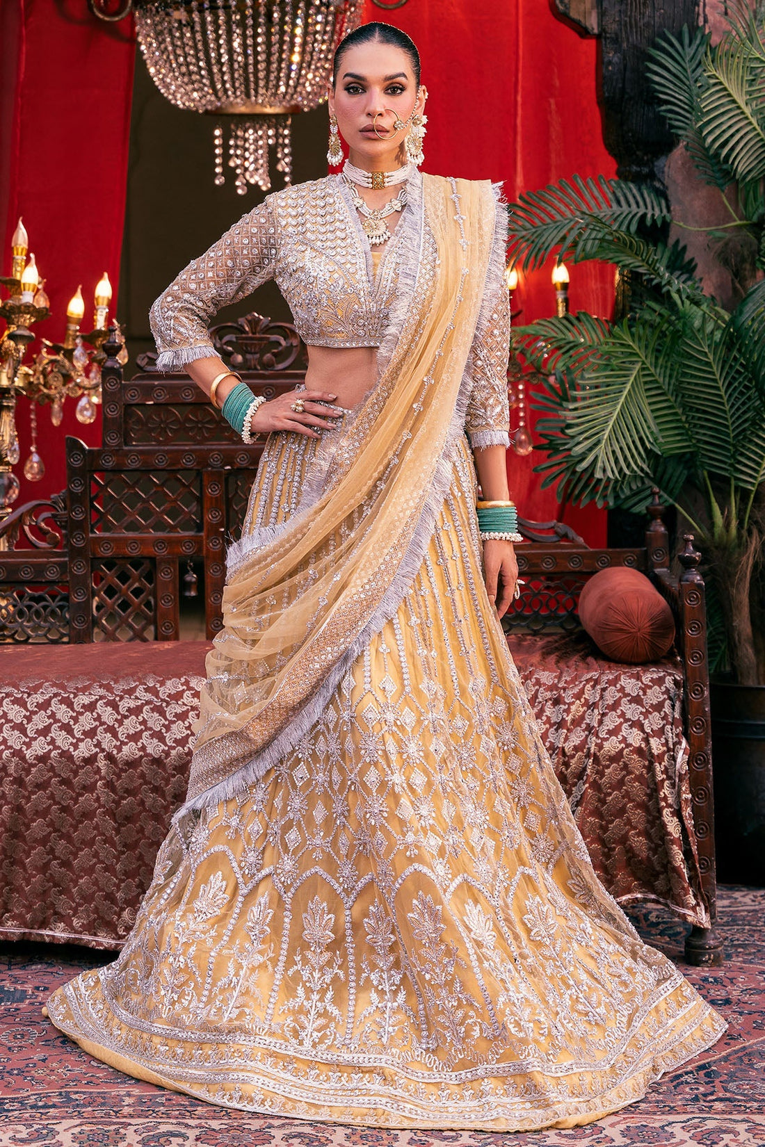 Motifz | EMBROIDERED SILK NET | 4826-OMAIRA