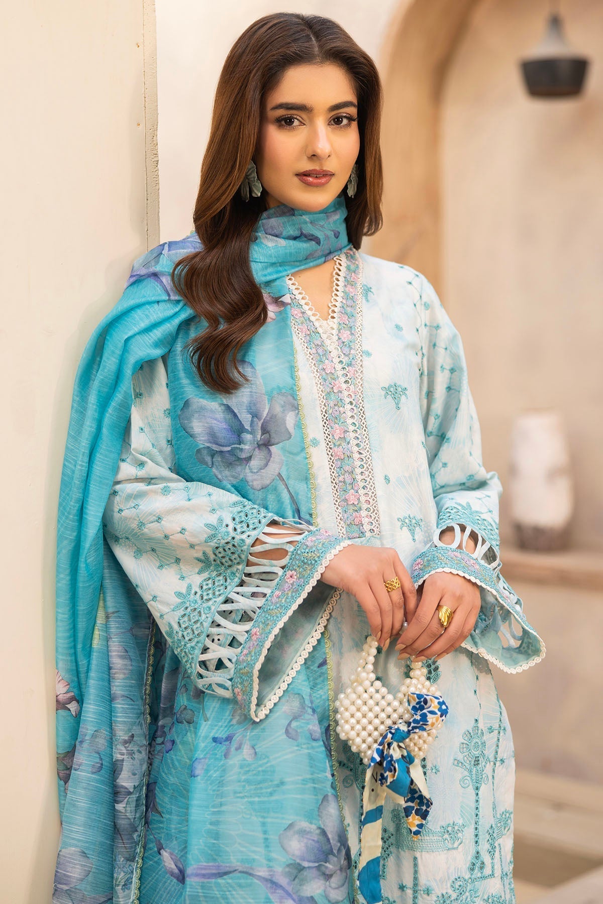 Motifz | Amal Lawn 26 | 5733-SKY FALL - House Of Hania