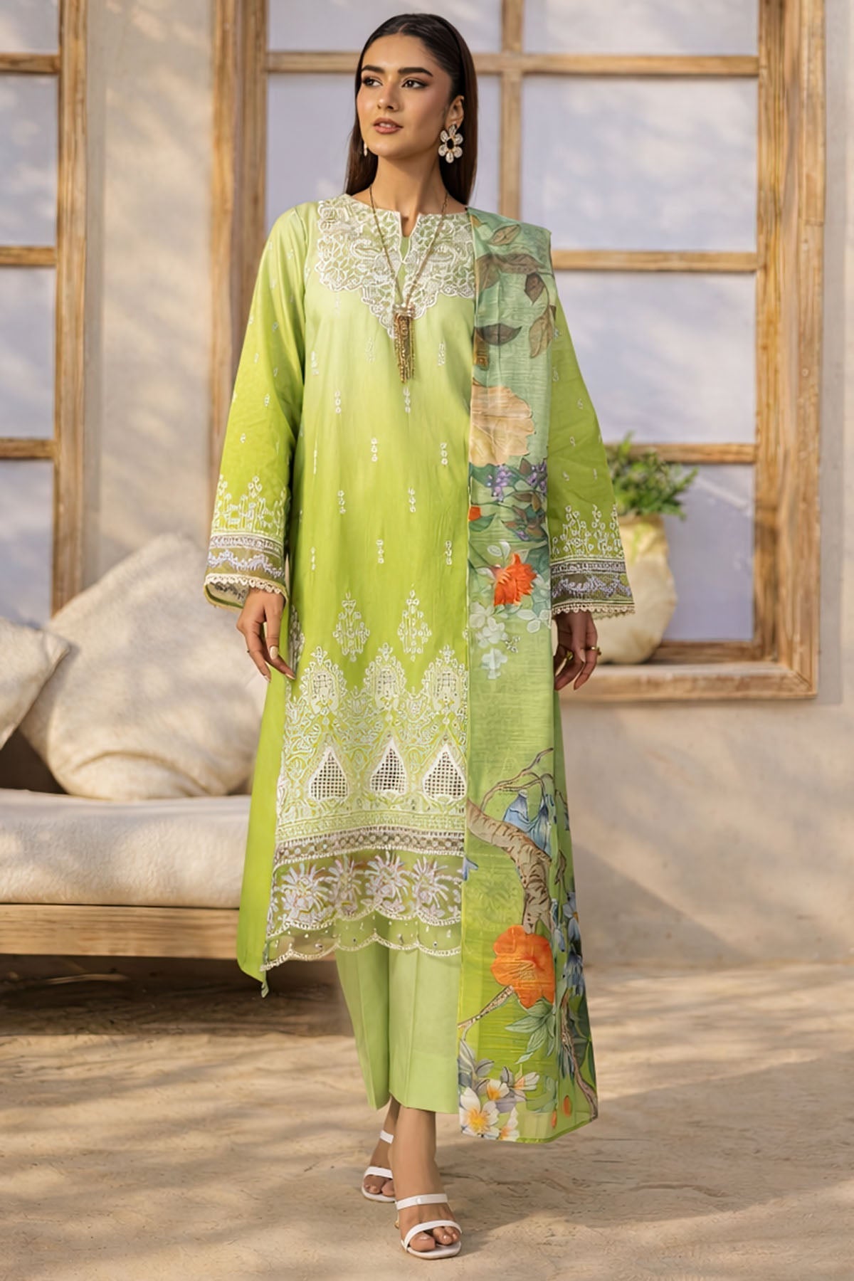 Motifz | Amal Lawn 26 | 5816-DOVE - House Of Hania