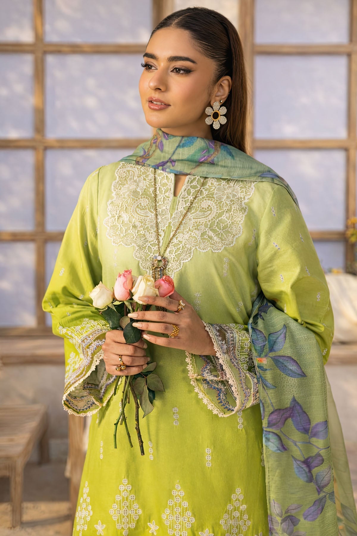 Motifz | Amal Lawn 26 | 5816-DOVE - House Of Hania