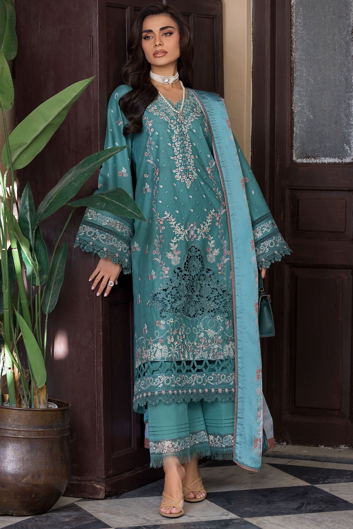 Motifz | Premium Lawn 26 | 5922-MIDNIGHT - House Of Hania