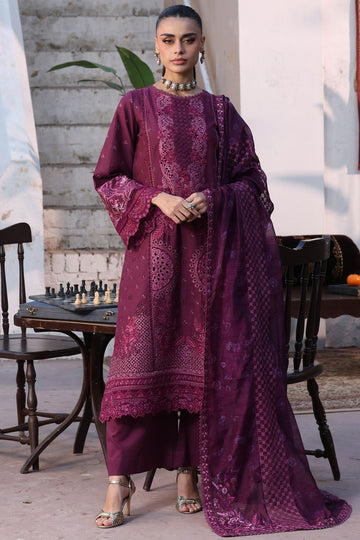 Motifz | Premium Lawn 26 | 5931-CRIMSON - House Of Hania