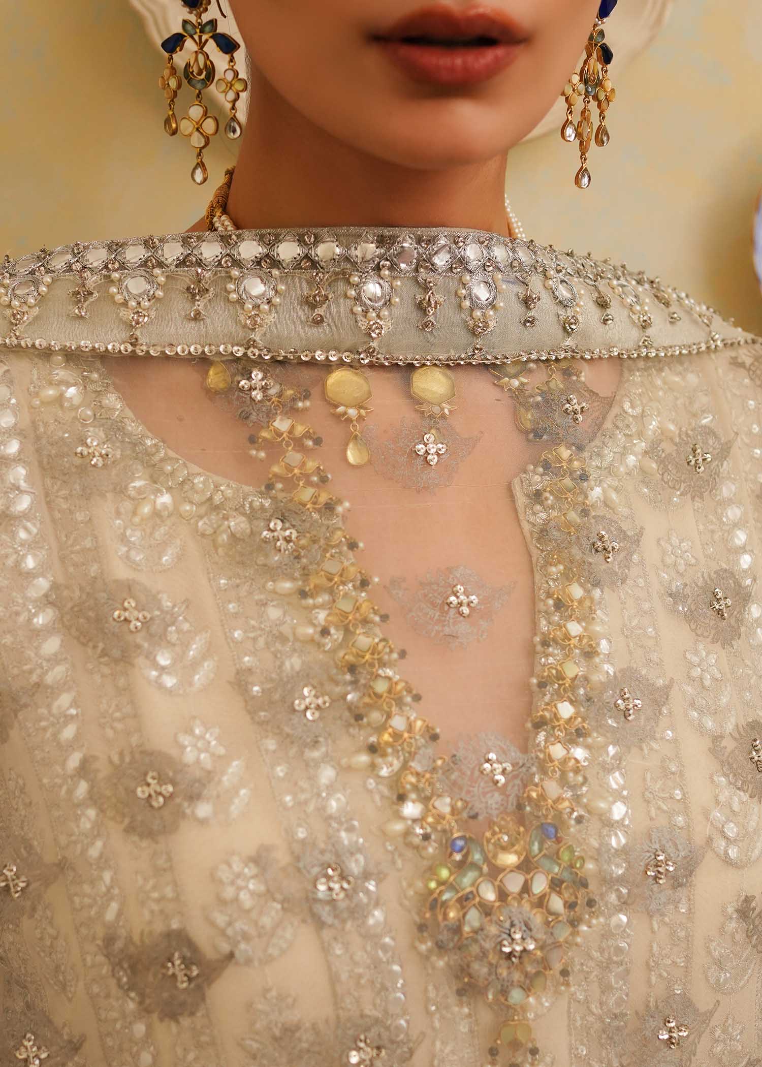 Mahgul | Eid Edit 2024 | Crushed Silver - House Of Hania