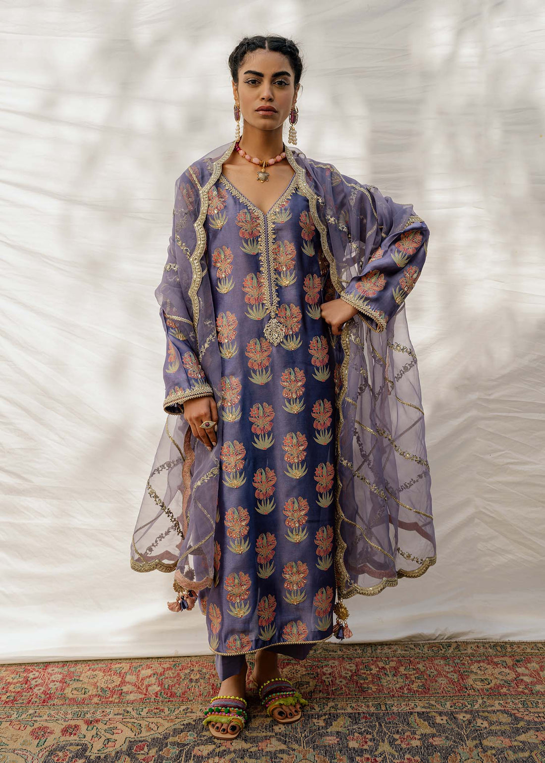 Mahgul | Eid Edit 2024 | Damson Diamante - House Of Hania