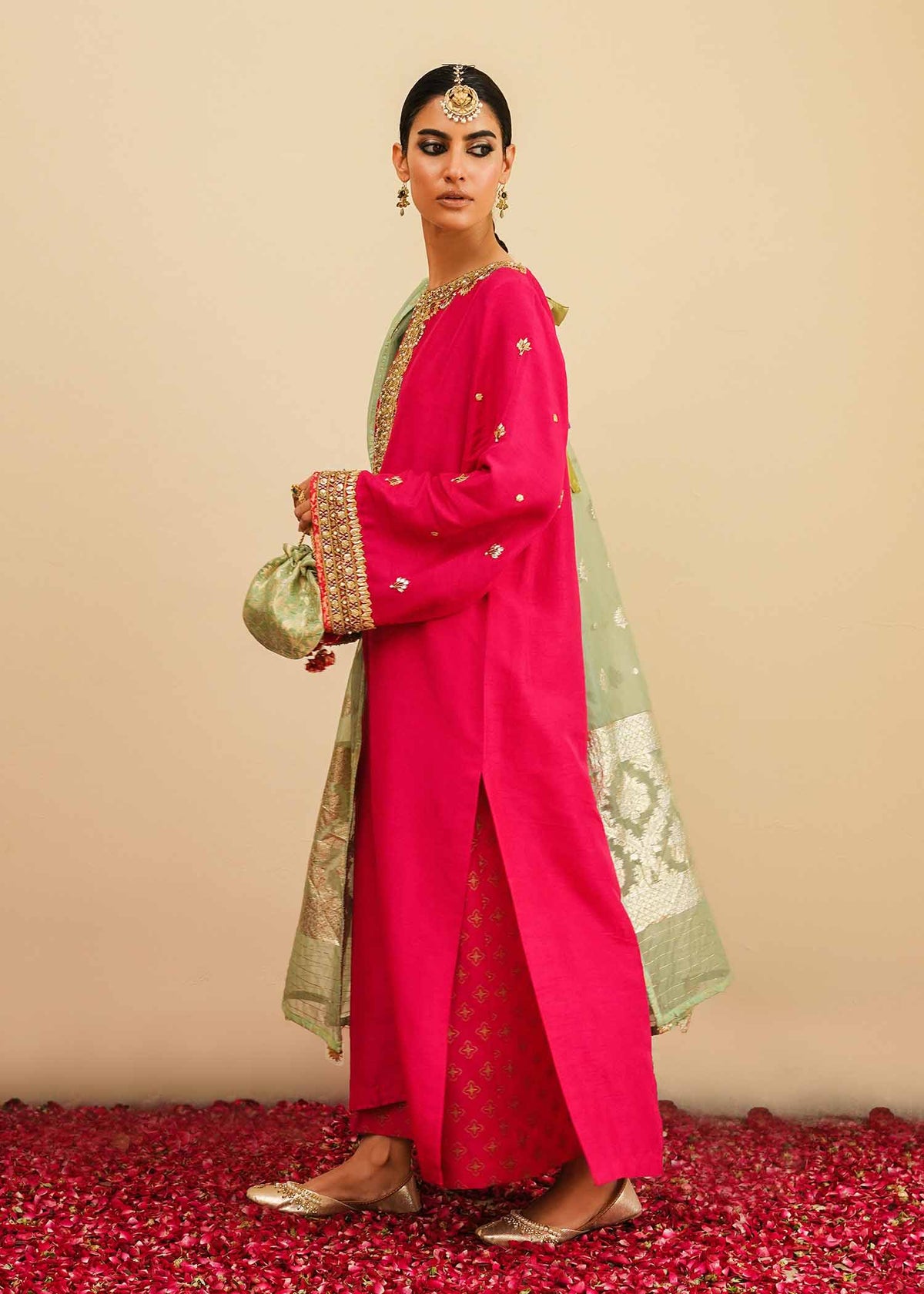 Mahgul | Eid Edit 2024 | Fuschia Rose - House Of Hania