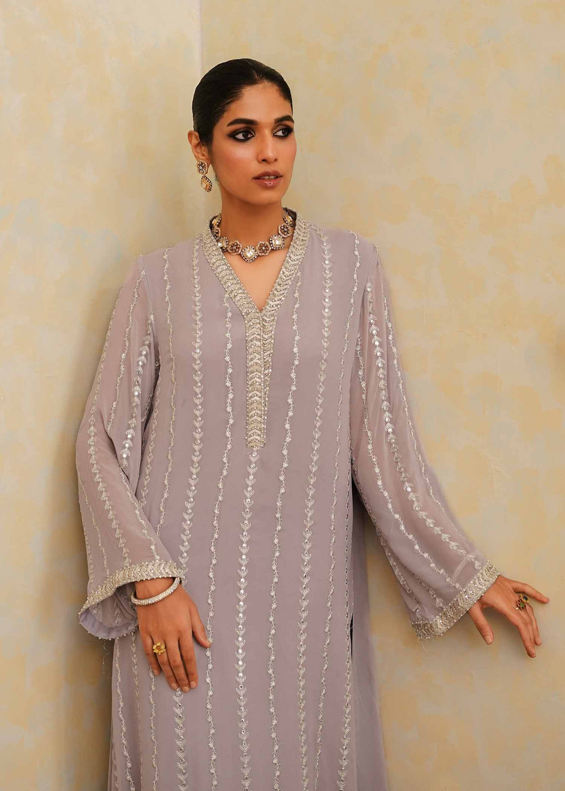 Mahgul | Eid Edit 2024 | Lavender Lines - House Of Hania