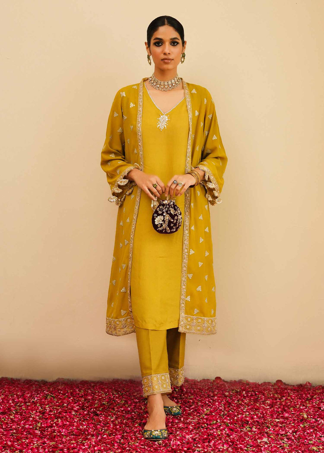 Mahgul | Eid Edit 2024 | Mustard Shine - House Of Hania