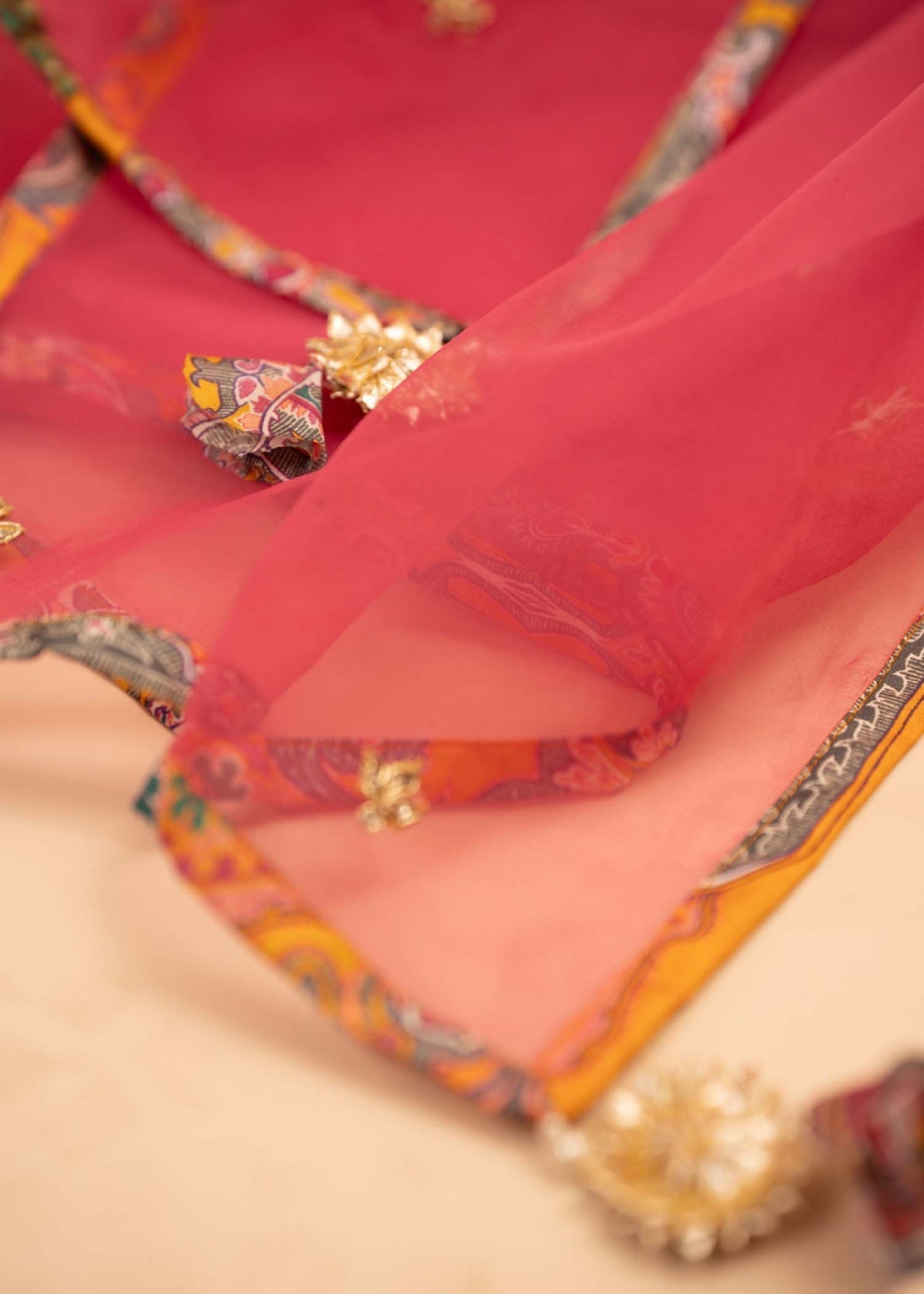 Mahgul | Emerald Hill Formals | Saffron Jewel - House Of Hania